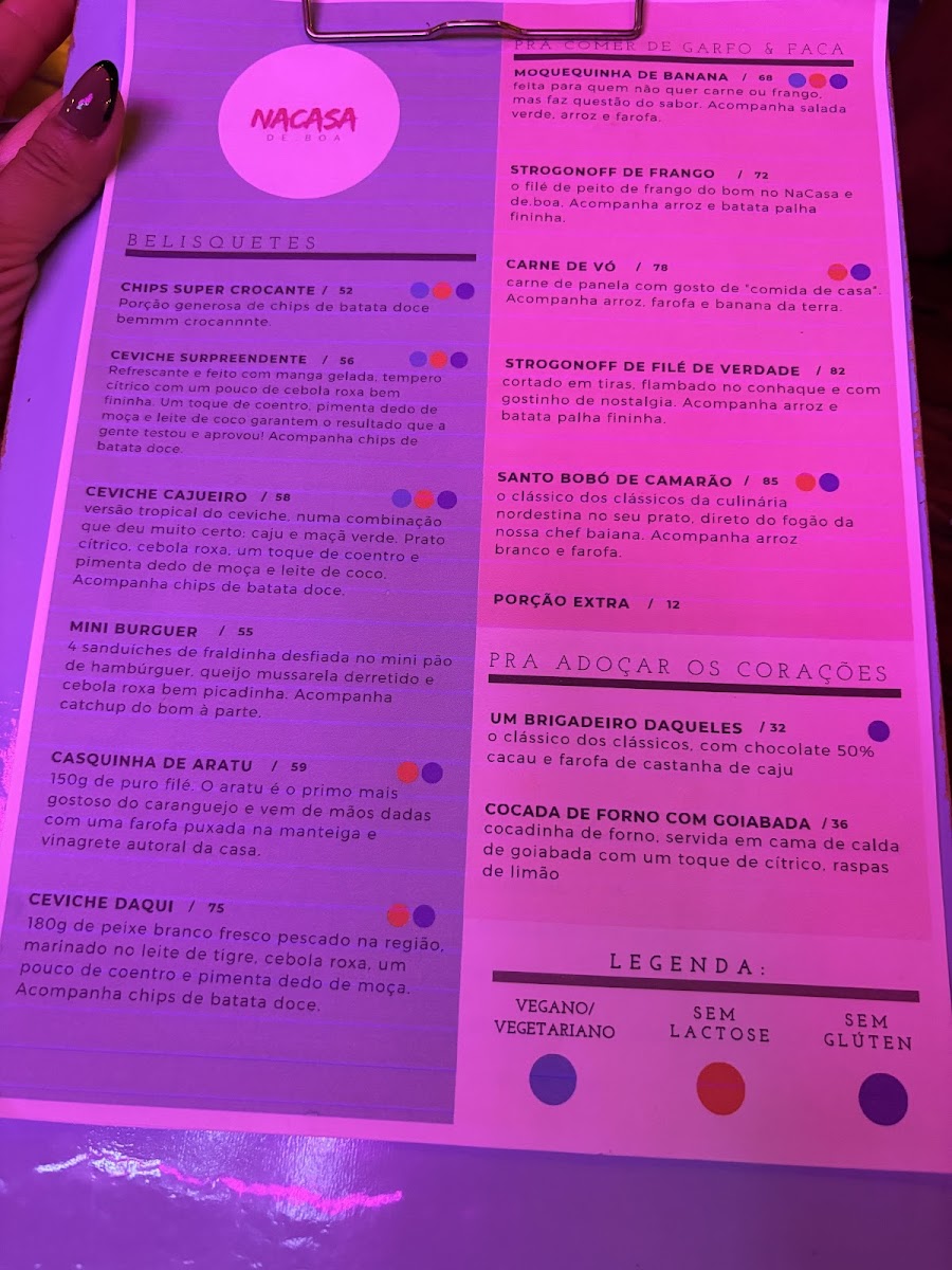 Menu - Nacasa De.boa photo 1